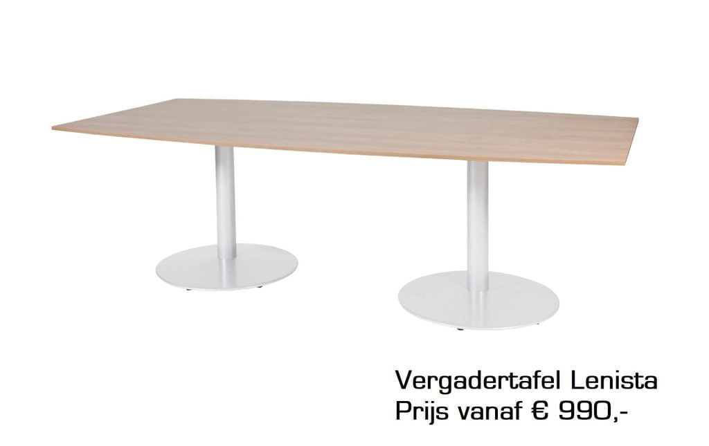 Vergadertafel ton vormig vergadertafel in een ton vorm