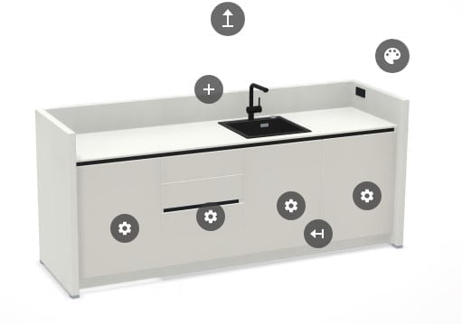 keukenkast voor op kantoor