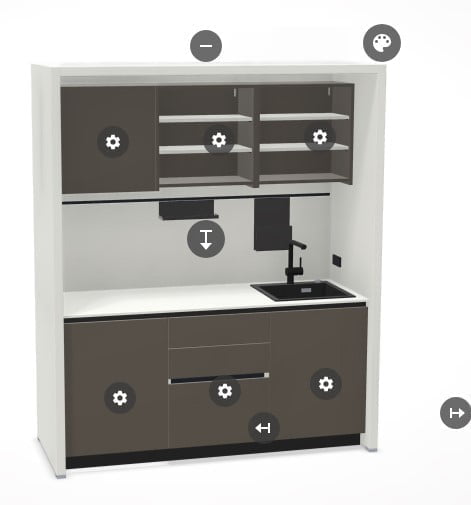 keukenkast voor op kantoor